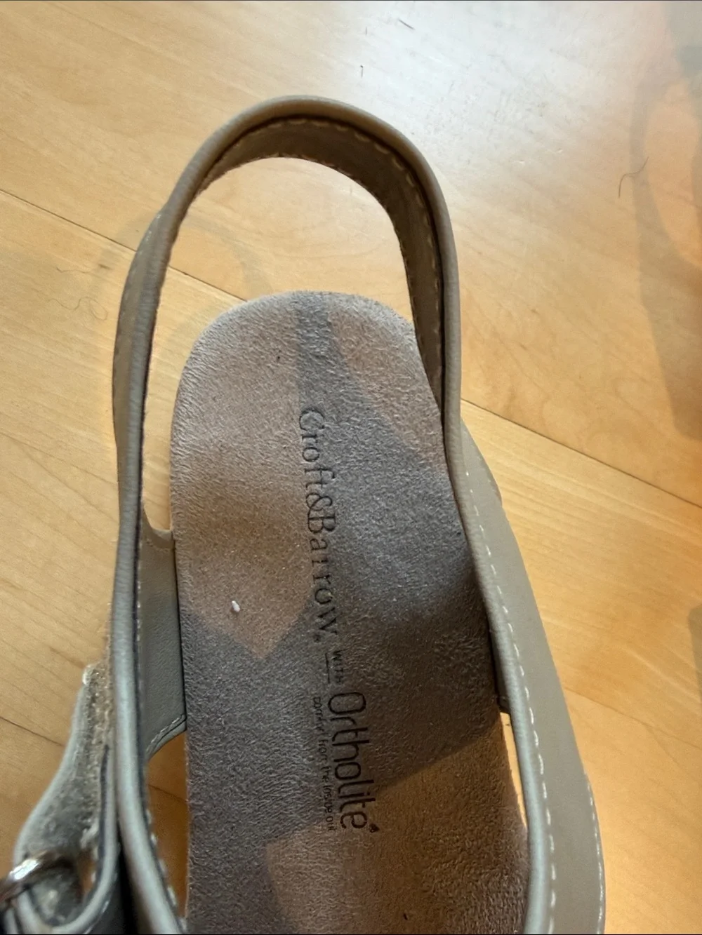 croft & barrow Women’s Neutral Taupe Slingback Sandals